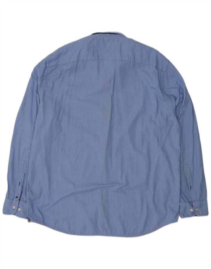 Ανδρικό πουκάμισο Tommy Hilfiger 2XL Βαμβακερό με μπλε στίγματα