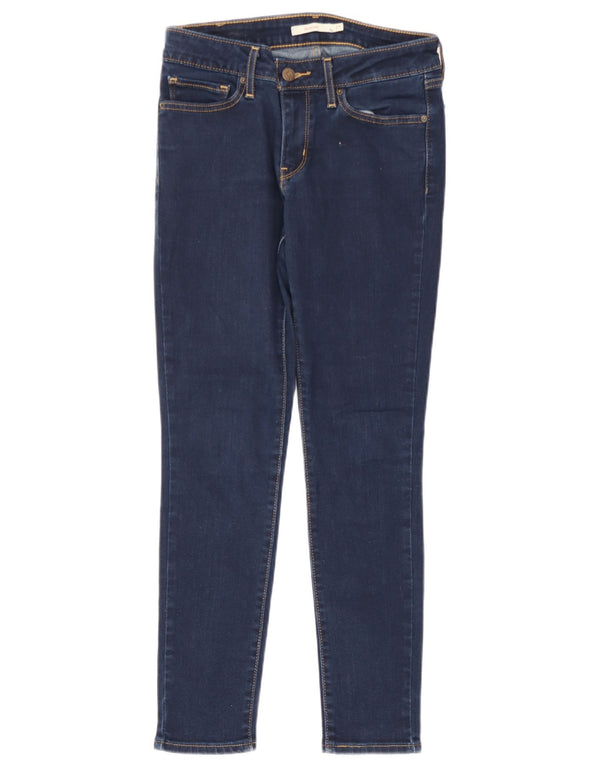 Levi's Womens 711 Skinny Jeans W27 L28 Navy Blue Cotton