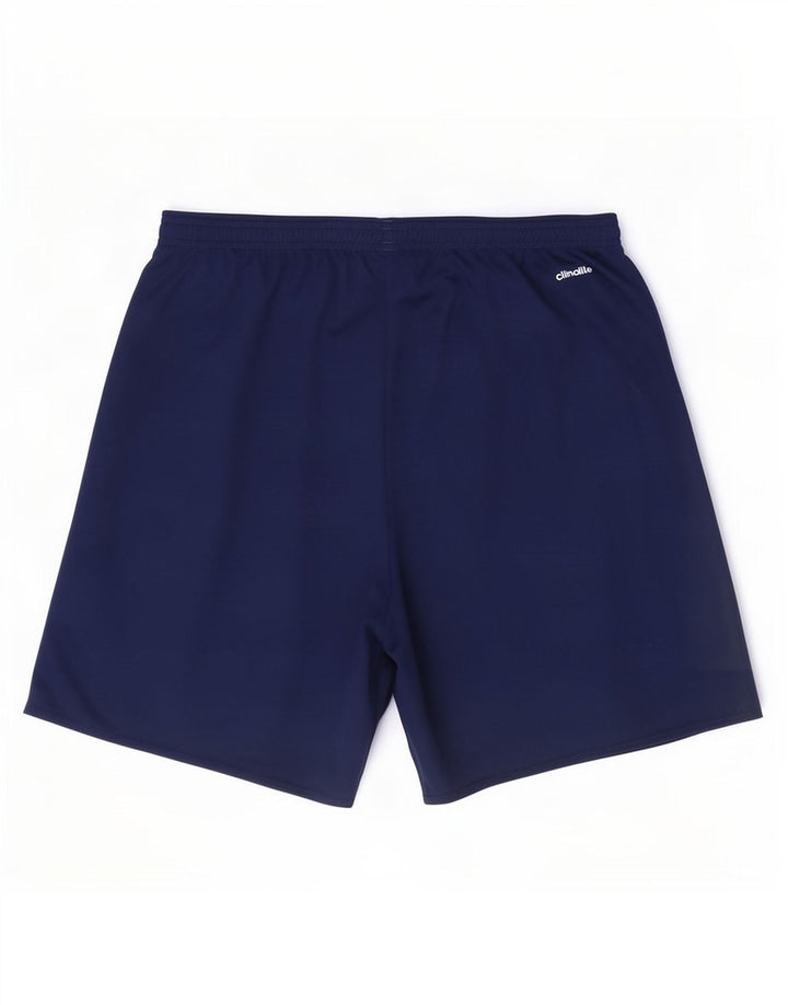 Ανδρικό αθλητικό σορτς Adidas Climalite μεγάλο μπλε ναυτικό πολυεστέρα
