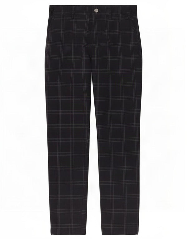 Zara Ανδρικό παντελόνι Chino Slim Small W30 L28 Black Check Polyester