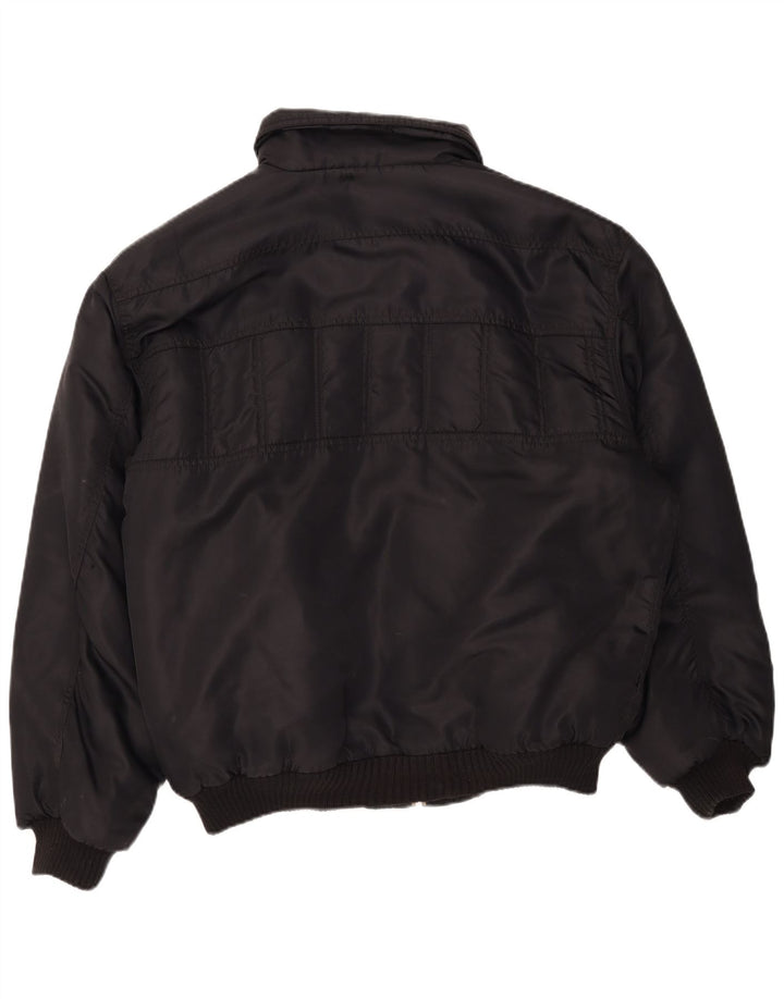 Polbot Ανδρικό Bomber Jacket UK 42 XL Μαύρο Πολυαμίδιο
