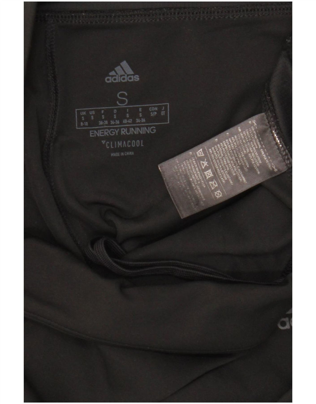Adidas Γυναικεία Climacool Κάπρι Κολάν UK 8/10 Μικρό μαύρο πολυεστέρα