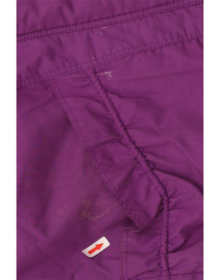 Vintage γυναικείο τζάκετ αντιανεμικό UK 18 XL Purple Colorblock Πολυεστέρας