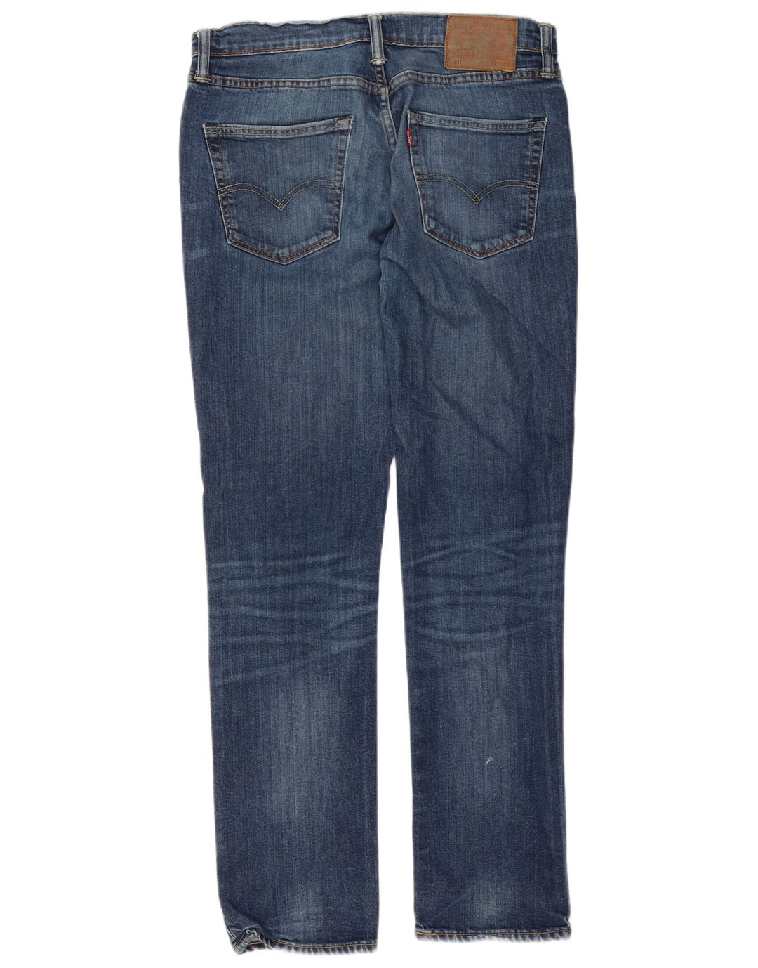 Levi's Mens 511 Slim Jeans W32 L32 Navy Blue Cotton