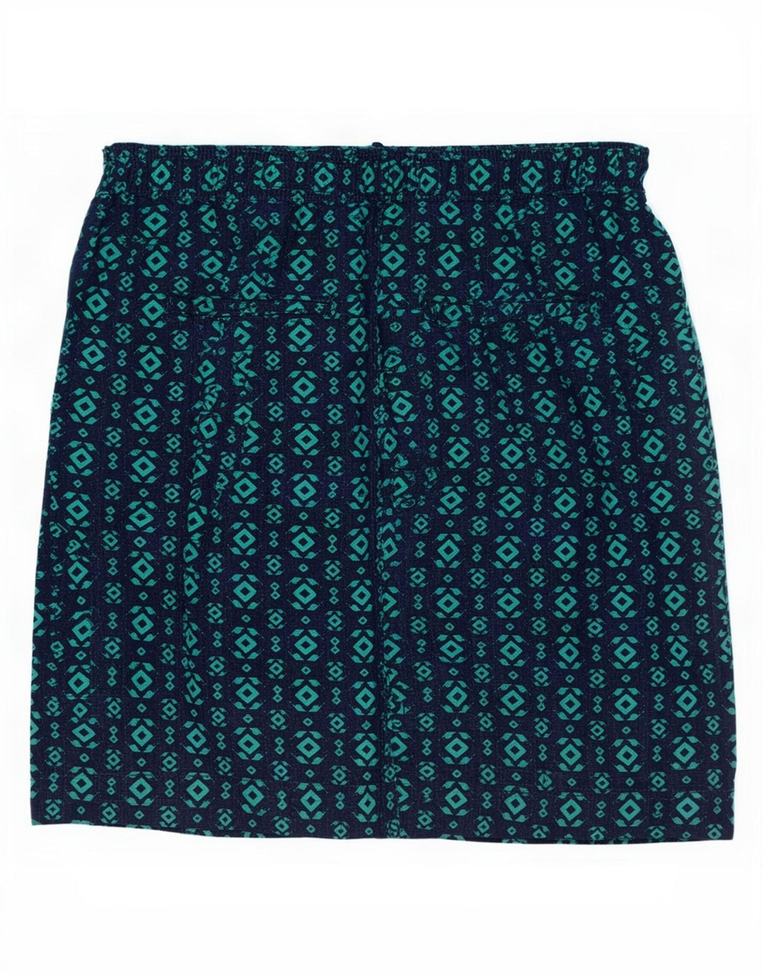Marks & Spencer Γυναικεία φούστα A-Line UK 12 Medium W30 Navy Blue Geometric