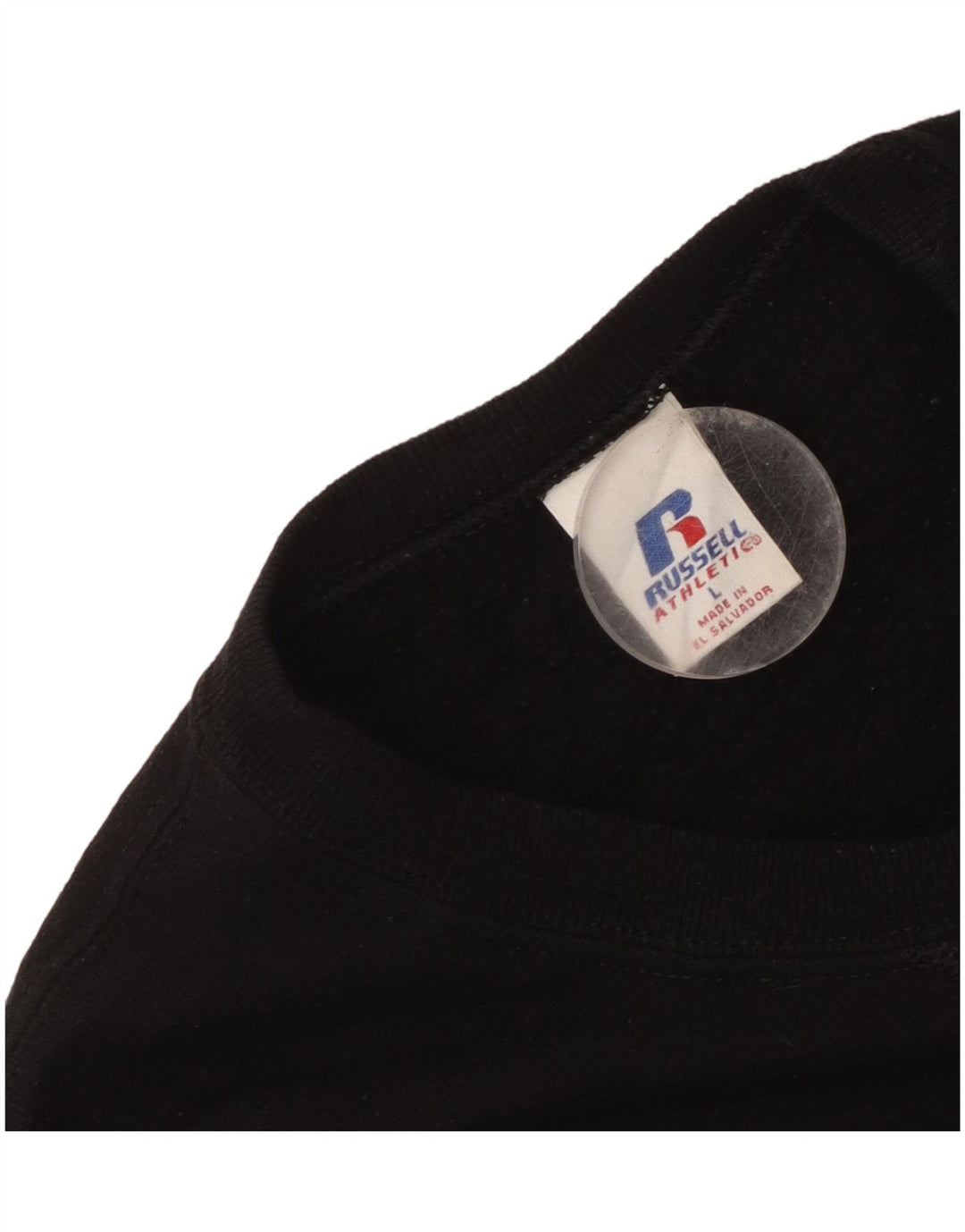 Russell Athletic Γυναικεία Φούτερ Jumper UK 16 Large Μαύρο Βαμβακερό