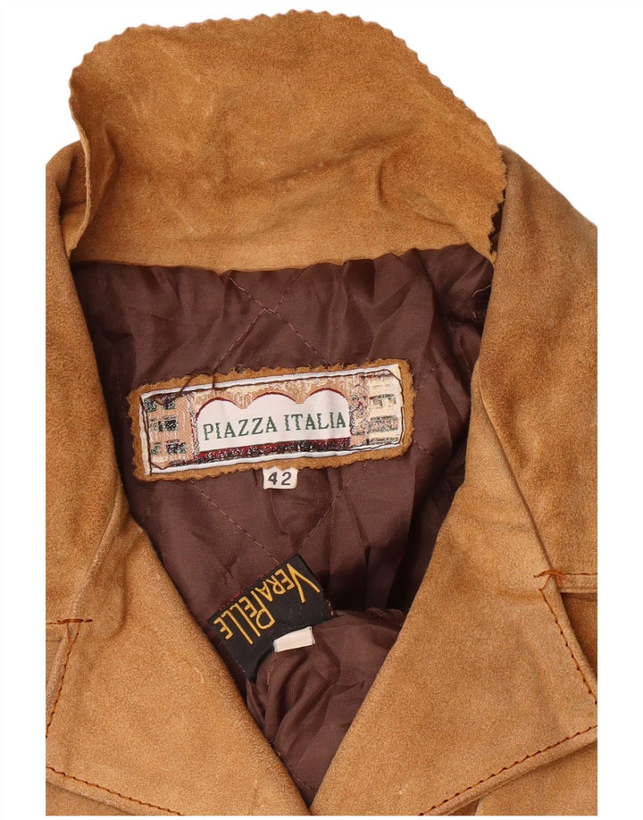 PIAZZA ITALIA Γυναικείο Suede Jacket IT 42 Medium Beige Leather