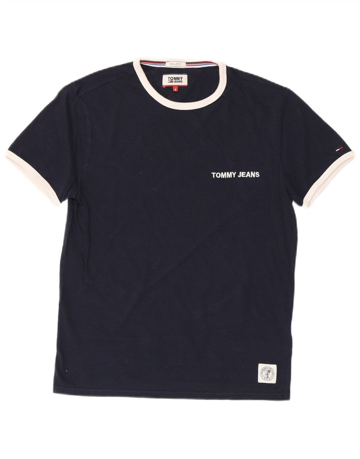 Tommy Hilfiger Ανδρικό T-Shirt με κανονική εφαρμογή Τοπ Μικρό μπλε ναυτικό βαμβακερό
