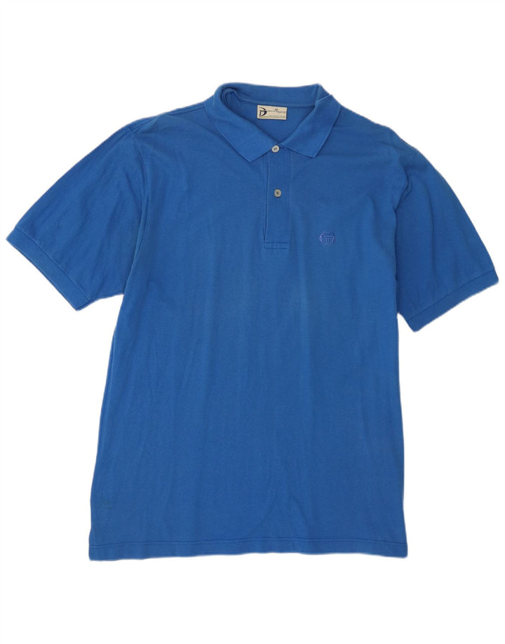 Sergio Tacchini Ανδρικό Πόλο Μπλουζάκι IT 50 Μεσαίο Μπλε Βαμβακερό