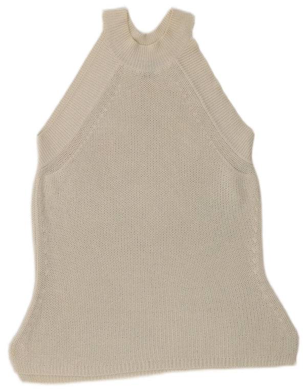 Massimo Dutti Γυναικείο Knit Halter Top 10 Small Off White