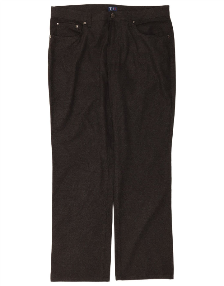 Ανδρικό ίσιο casual παντελόνι Trussardi W34 L30 Grey Polyester