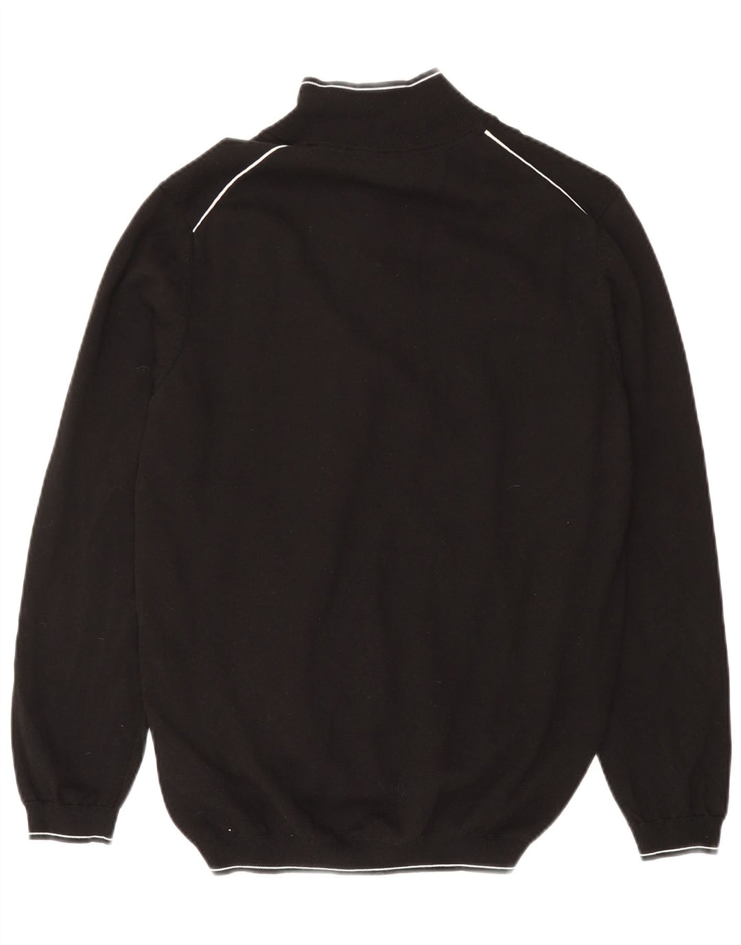 Ανδρικό πουλόβερ με φερμουάρ Hugo Boss 2XL μαύρο βαμβακερό