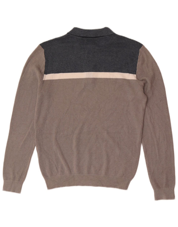 Ανδρικό πουλόβερ Reiss Polo Neck Jumper Μικρό γκρι χρώμα, βισκόζη