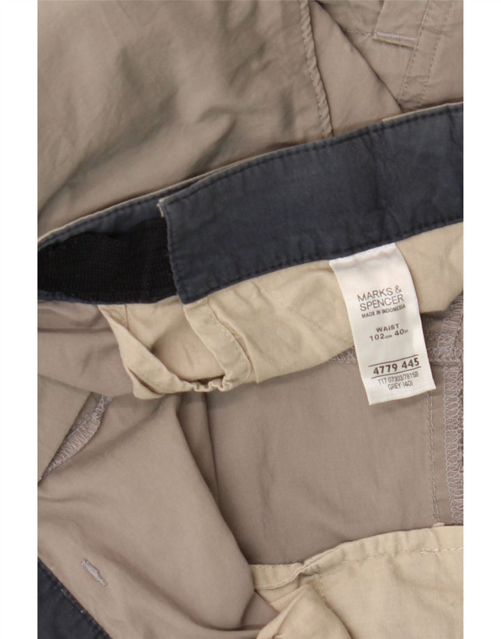 Ανδρικό σορτς Cargo Marks & Spencer W40 XL Γκρι βαμβακερό