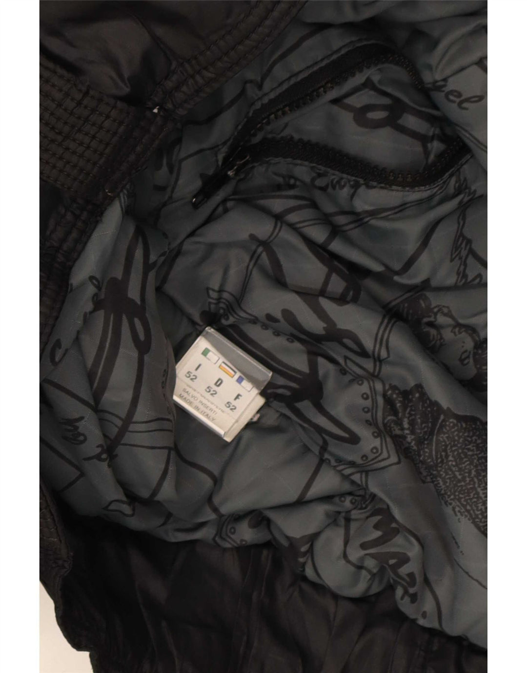 Vintage Γυναικείο Bomber Jacket IT 52 XL Μαύρο Πολυαμίδιο