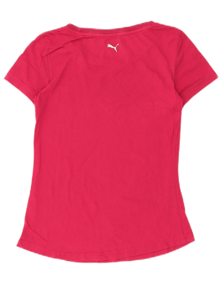 Γυναικείο γραφικό T-Shirt PUMA Top UK 6 XS Pink
