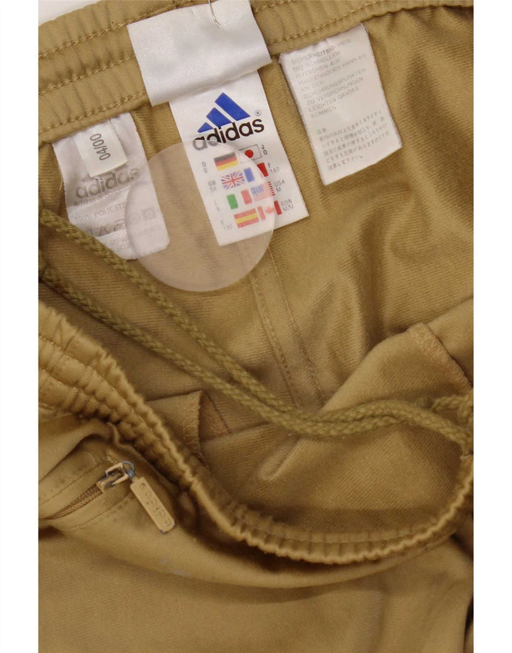 Ανδρική φόρμα αθλητικής φόρμας γραφικών Adidas από μεσαίο χακί πολυεστέρα