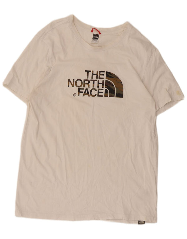 Ανδρικό γραφικό T-Shirt North Face Top Large White Βαμβακερό