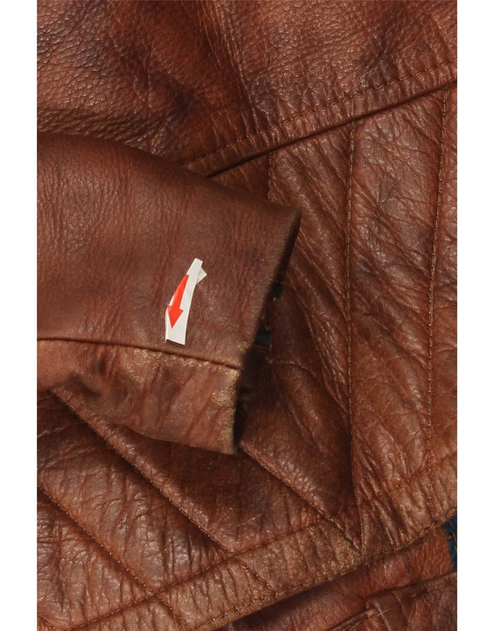 Easyriders Ανδρικό Δερμάτινο Biker Jacket UK 36 Small Brown