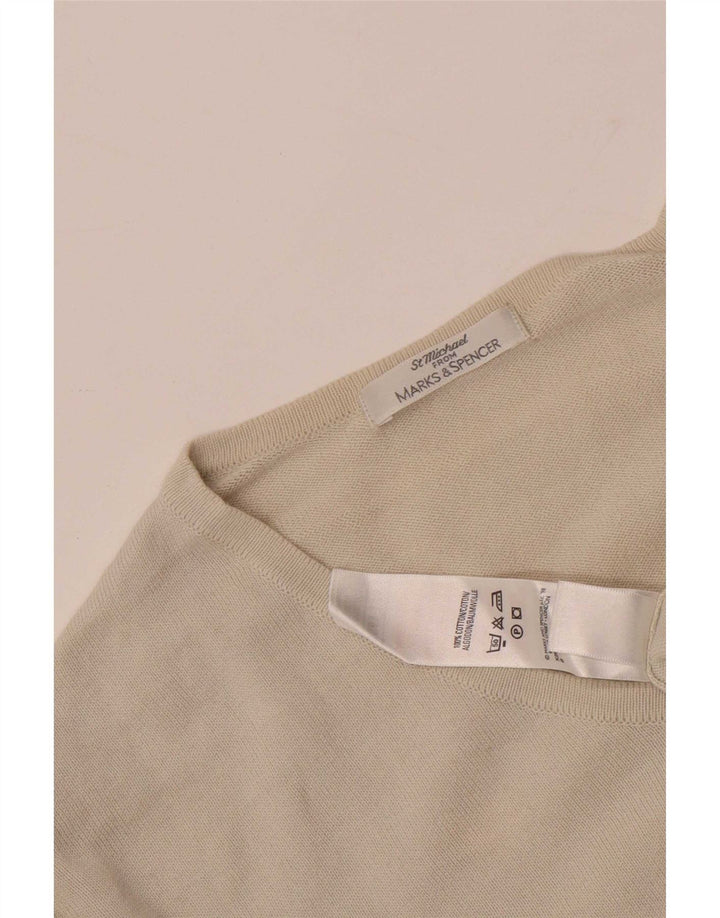 Marks & Spencer Ανδρικό τοπ μακρυμάνικο XL μπεζ βαμβακερό