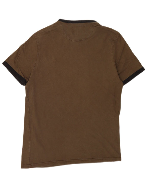Ανδρικό T-Shirt Lyle & Scott Top Medium Khaki Cotton