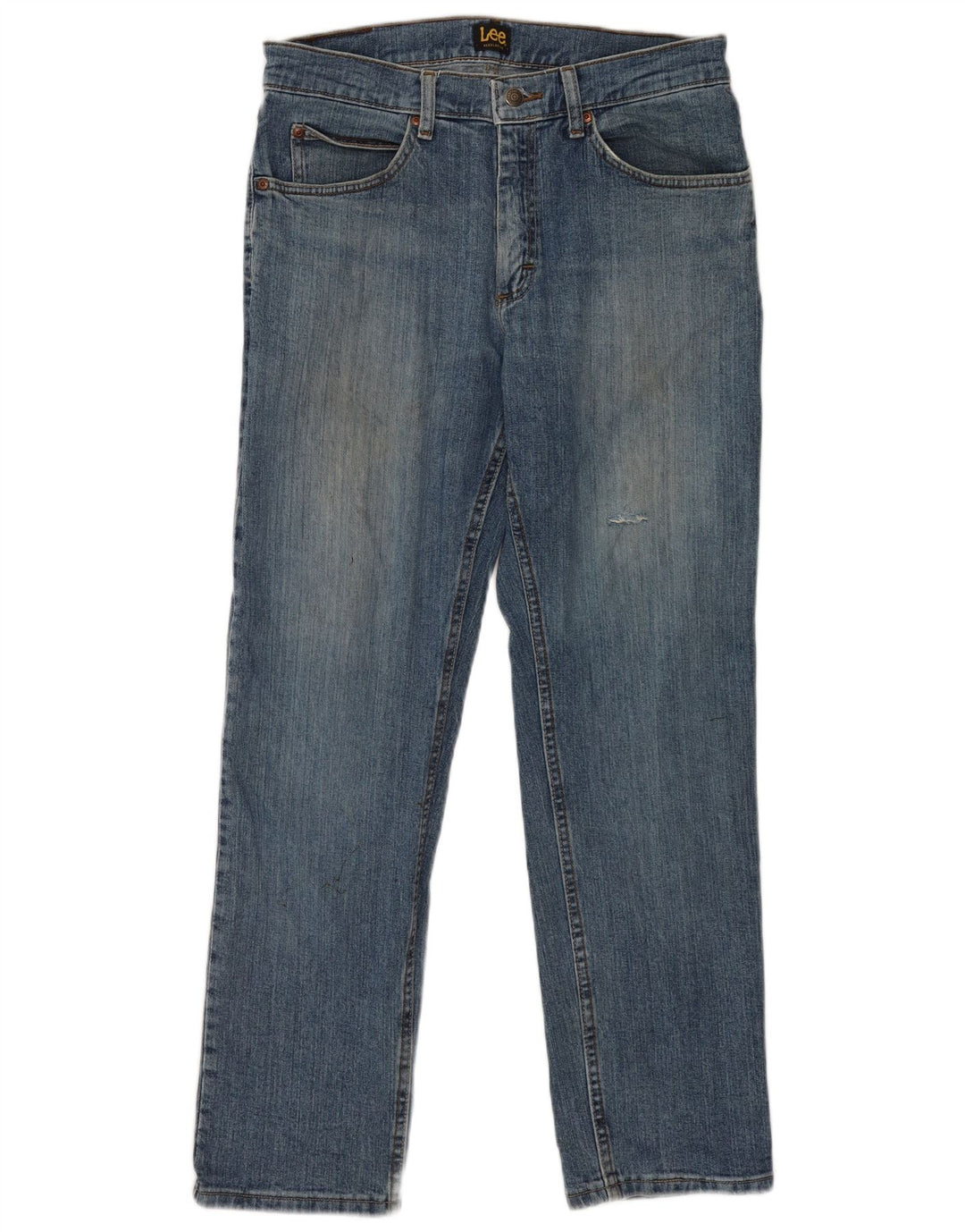 Ανδρικό τζιν Lee Distressed Regular Fit ίσιο W32 L30 Μπλε βαμβακερό