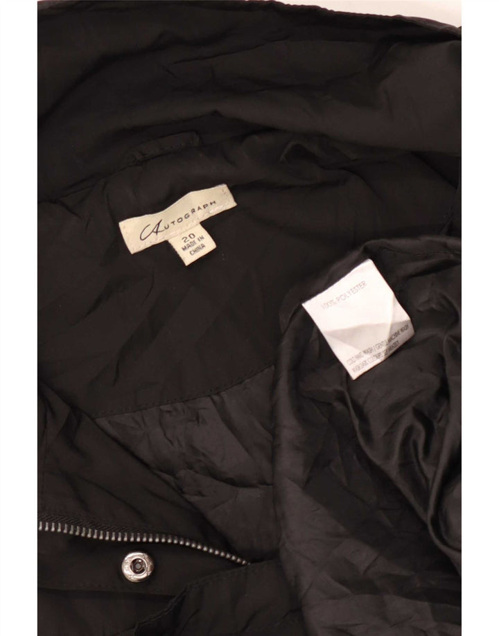 Marks & Spencer Γυναικείο Αυτόγραφο Oversized Μπουφάν Parka UK 20 2XL Μαύρο