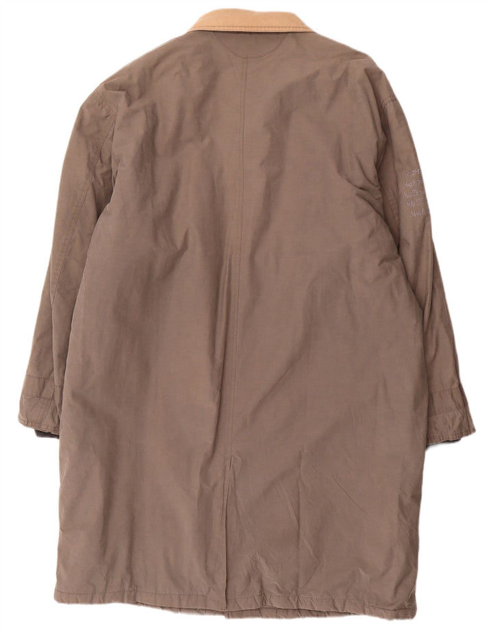 Vintage Ανδρικό παλτό UK 42 XL Γκρι βαμβακερό