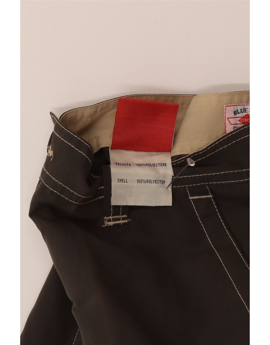 Μπλε Πλαϊνό Ανδρικό Σορτς Cargo Μεγάλο W34 Γκρι Πολυεστέρας