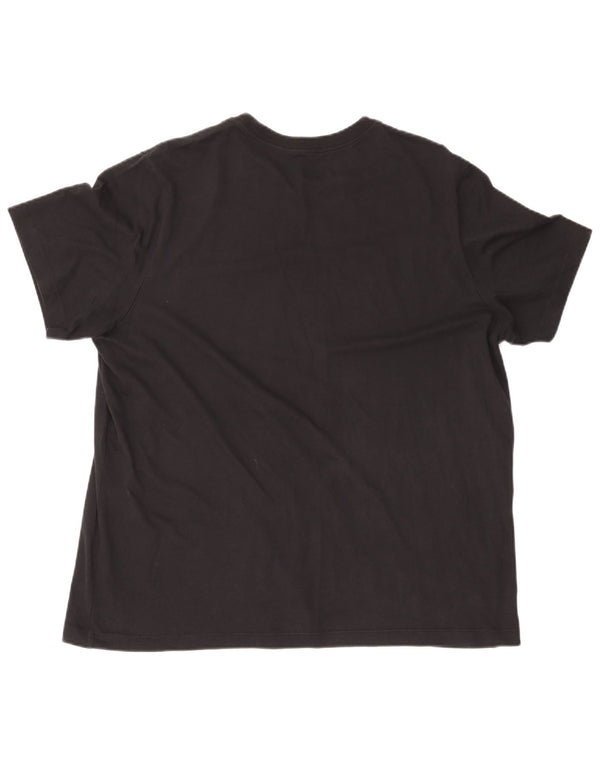 JORDAN Ανδρικό γραφικό T-Shirt Top 2XL Μαύρο βαμβακερό