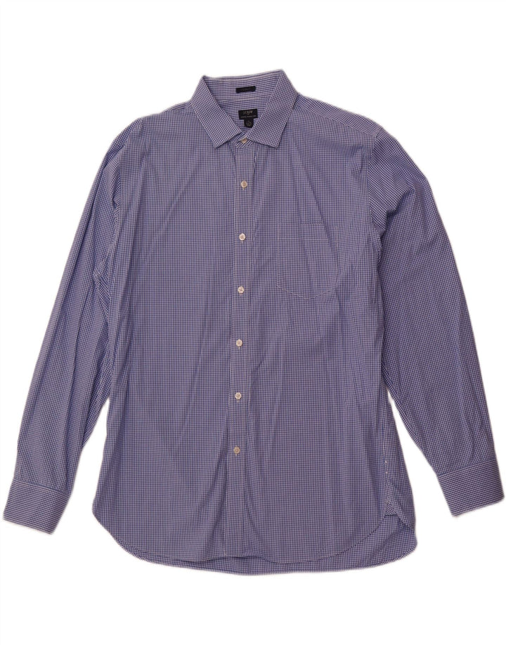 Ανδρικό Stretch πουκάμισο J. Crew 17 17/12 XL Blue Gingham