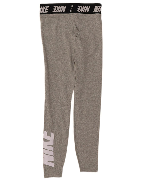 Γυναικεία γραφικά κολάν NIKE UK 8 Small Grey Cotton