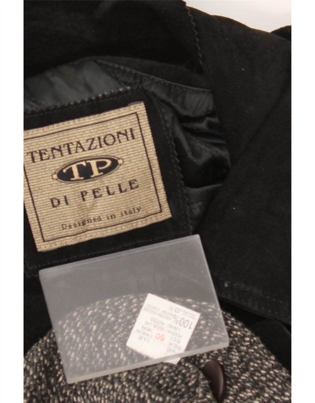 Ανδρικό Suede Jacket VINTAGE IT 50 Large Black Leather