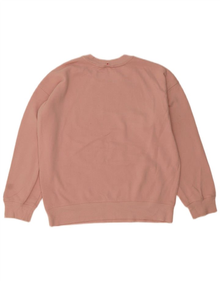 Γυναικείο γραφικό υπερμεγέθη φούτερ Dkny UK 14 Μεσαίο ροζ βαμβακερό