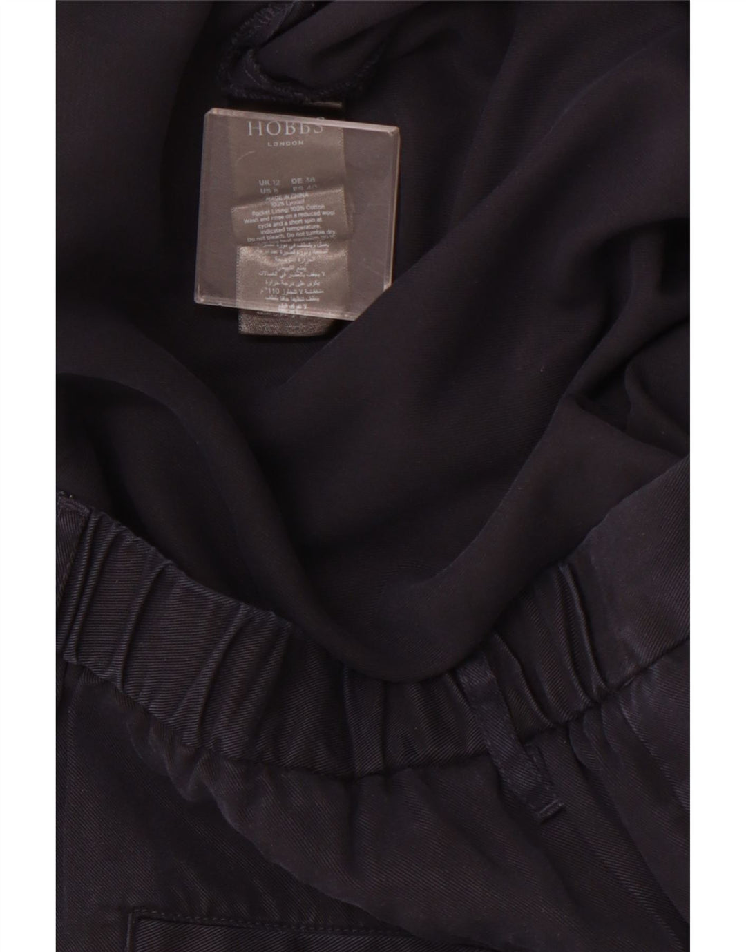 Γυναικείο ίσιο παντελόνι Chino HOBBS UK 12 Medium W30 L28 Navy Blue