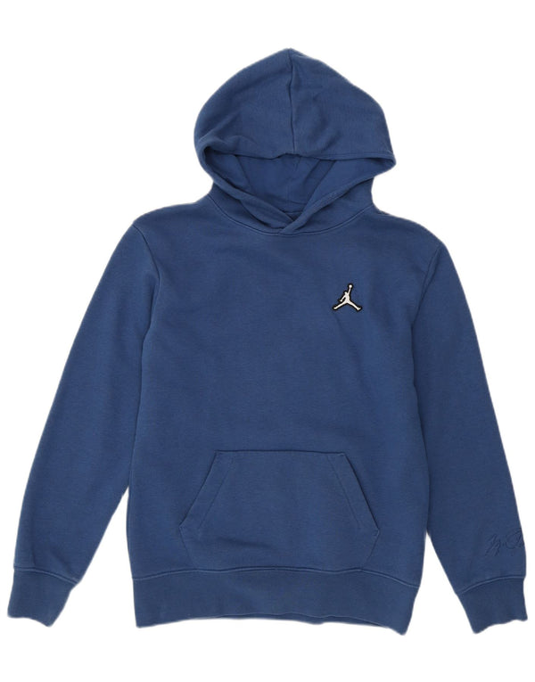 Jordan Boys Hoodie Jumper 12-13 ετών μεγάλο μπλε βαμβακερό