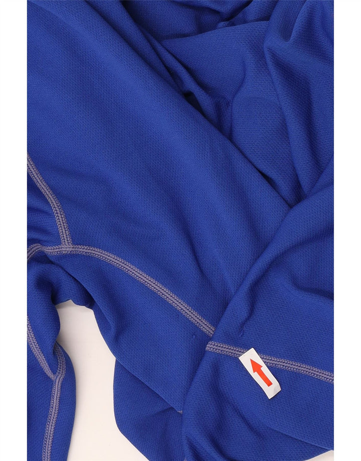 NIKE Ανδρικό μπλουζάκι Dri Fit Μακρυμάνικο μικρό μπλε πολυεστέρας