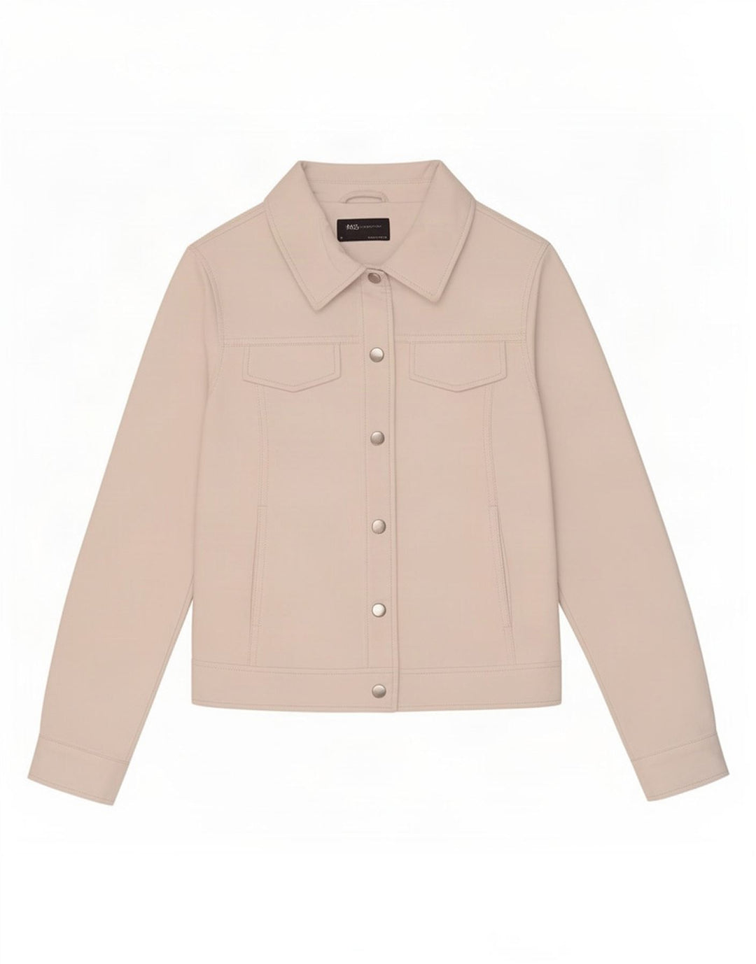 Marks & Spencer Γυναικείο μπουφάν από συνθετικό δέρμα UK 8 Small Off White