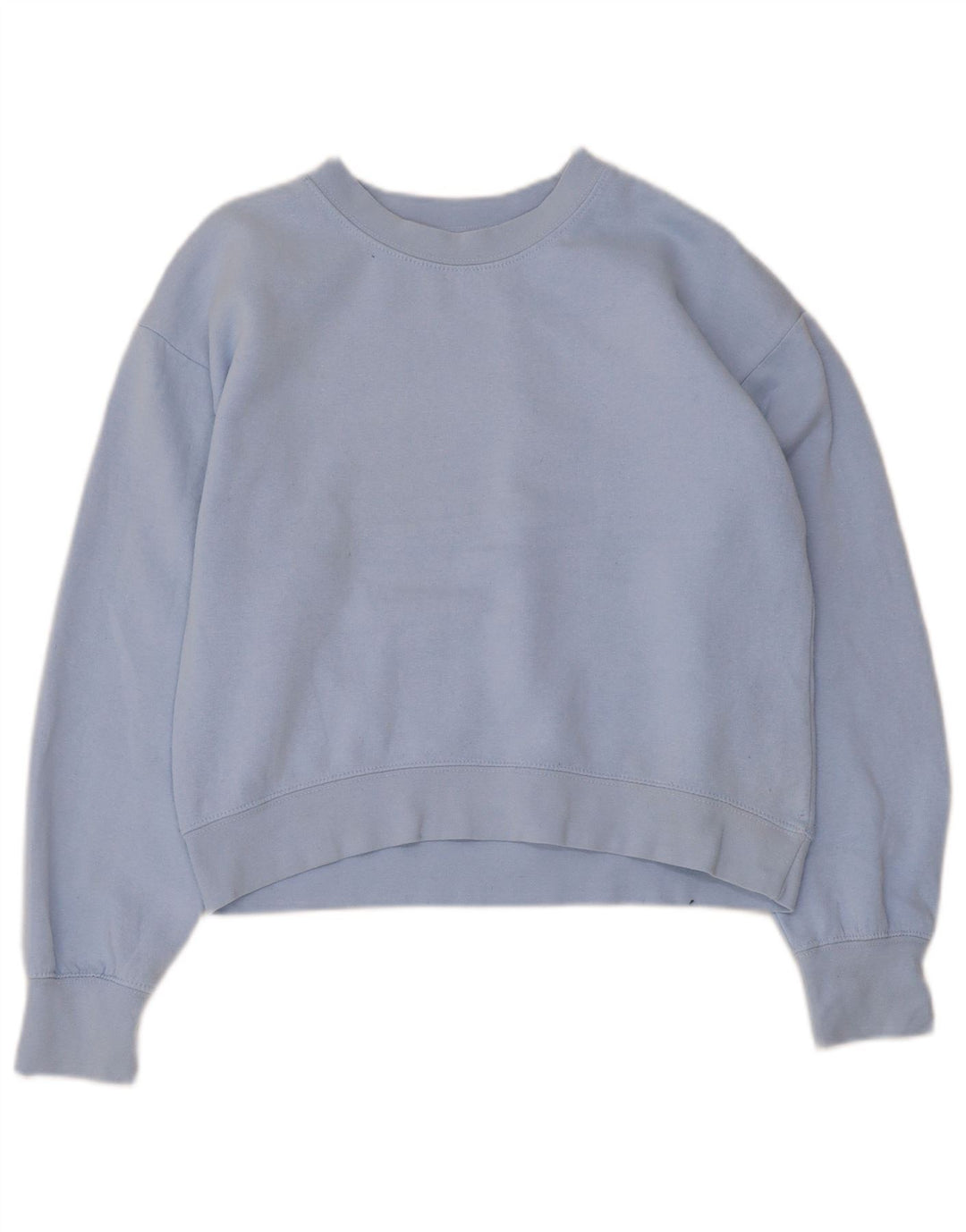 Zara Γυναικεία φούτερ Crop Jumper UK 10 Small Blue Polyester
