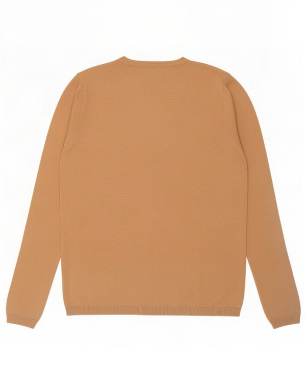 Zara Γυναικεία Ζακέτα UK 16 Large Beige Silk