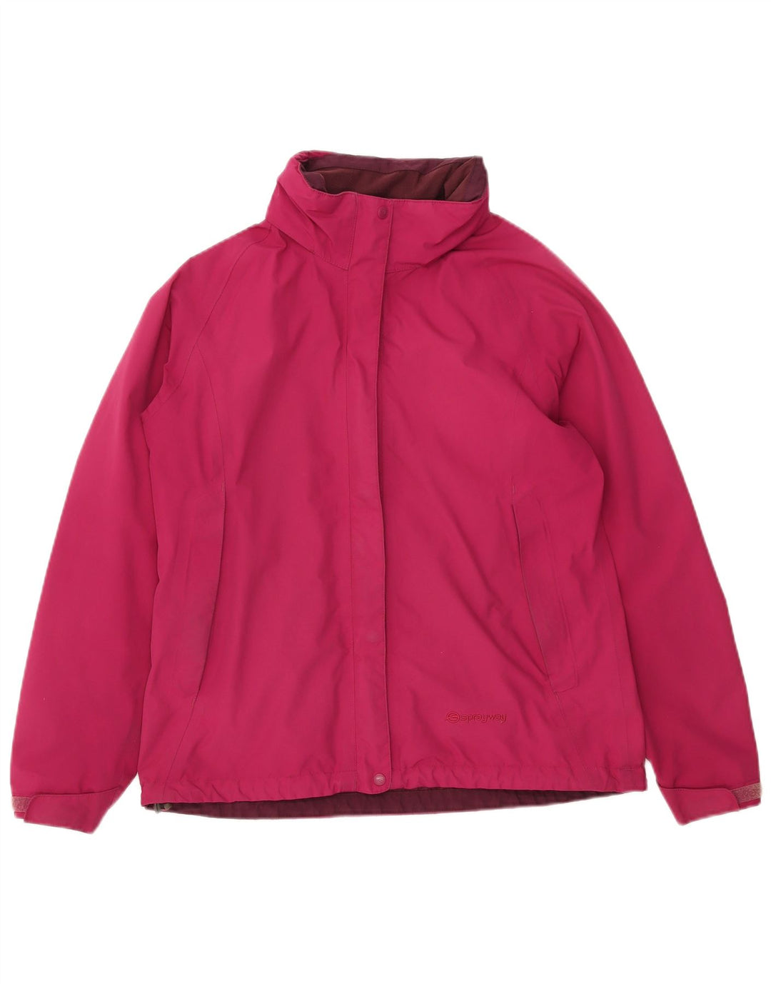 Sprayway Γυναικείο μπουφάν βροχής με κουκούλα UK 12 Medium Pink Polyester