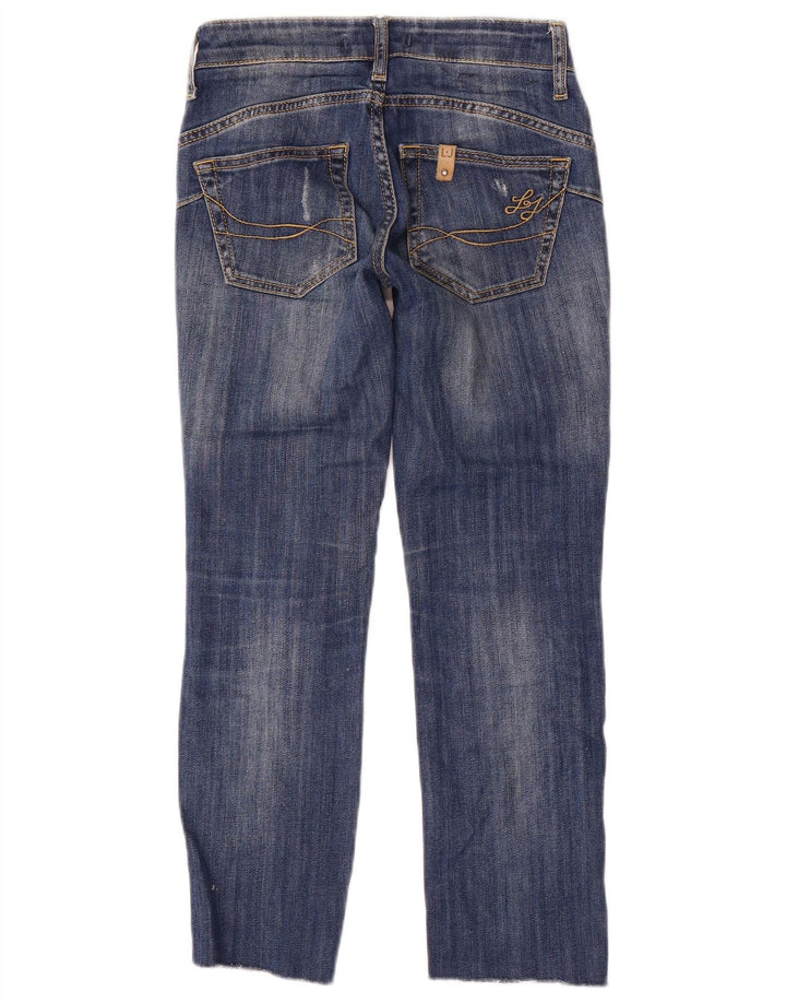 Liu Jo Γυναικεία Distressed Cropped Jeans W24 L24 Blue