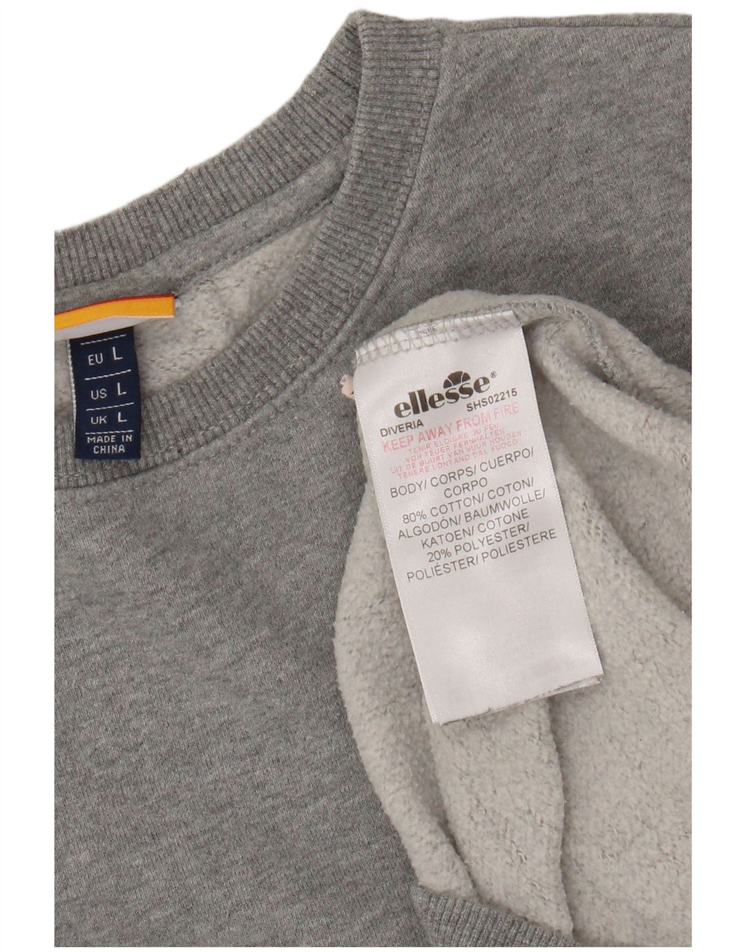 Ανδρικό φούτερ Ellesse Jumper μεγάλο γκρι βαμβακερό