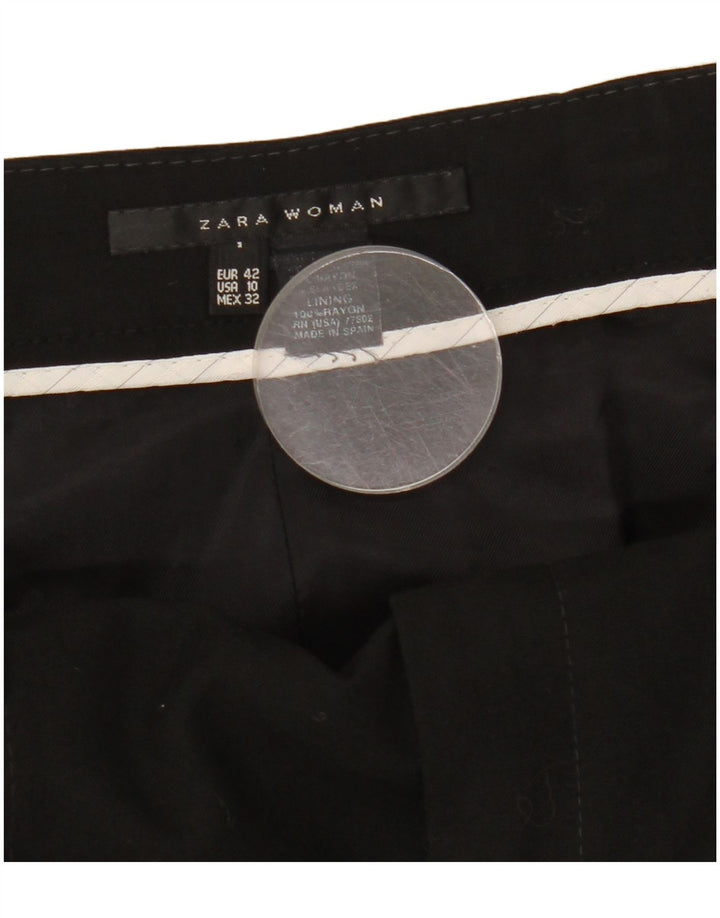 Zara Γυναικεία φούστα A-Line EU 42 Large W32 Black Rayon