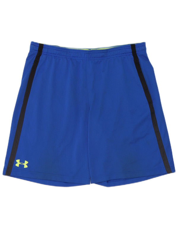 Ανδρικό αθλητικό σορτς Under Armour Loose Fit XL μπλε ριγέ πολυεστέρα