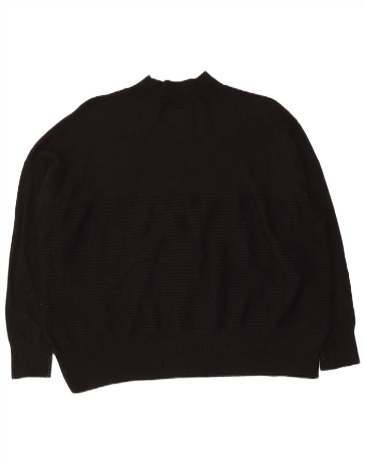 Superdry γυναικείο πουλόβερ με λαιμόκοψη χελώνας UK 10 μικρό μαύρο