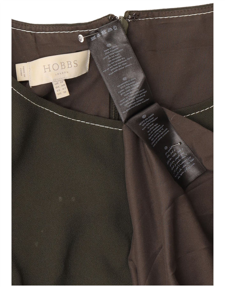 Hobbs Γυναικείο φόρεμα A-Line UK 14 Large Khaki Polyester