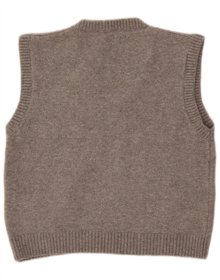 Zara Γυναικείο γιλέκο Crop Tank Top UK 14 Large Grey Polyester