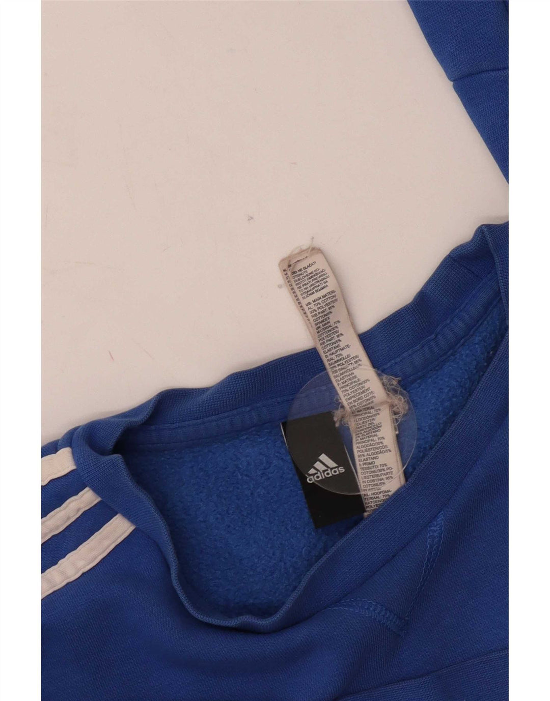 Adidas Γυναικείο Φούτερ Jumper UK 14 Μεσαίο Μπλε Βαμβακερό
