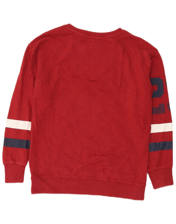 Ανδρικό γραφικό φούτερ Superdry Jumper Small Red Colourblock Βαμβακερό